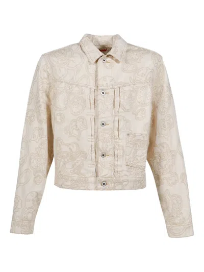 Kenzo X Verdy Denim Jacket In Neutral