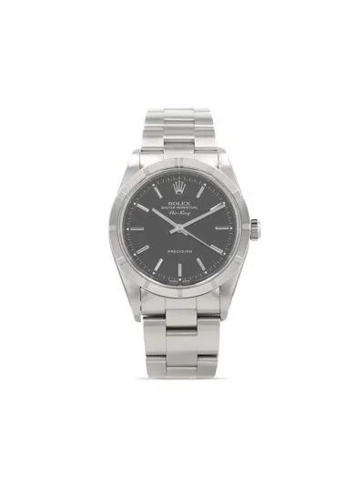 Pre-owned Rolex 1997  Air King 34mm In Black