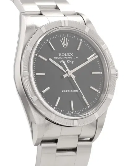 Pre-owned Rolex 1997  Air King 34mm In Black