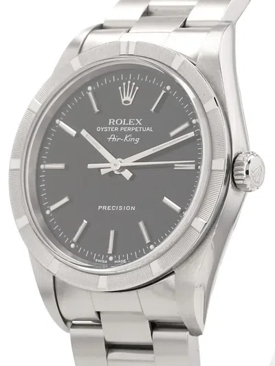 Pre-owned Rolex 1997  Air King 34mm In Black
