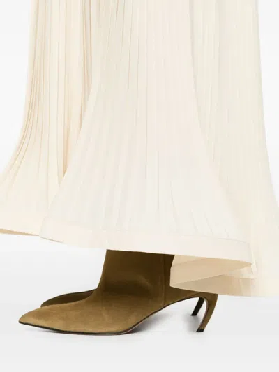 P.a.r.o.s.h Pleated Skirt In Neutral