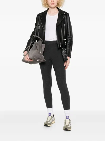 P.a.r.o.s.h Wool Leggings In Black