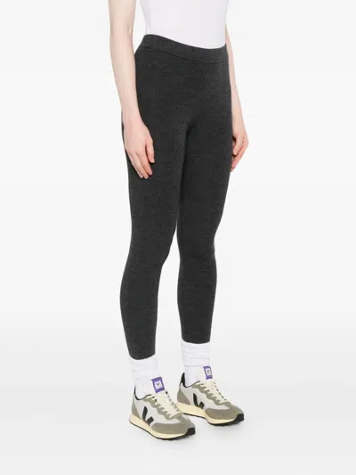 P.a.r.o.s.h Wool Leggings In Black