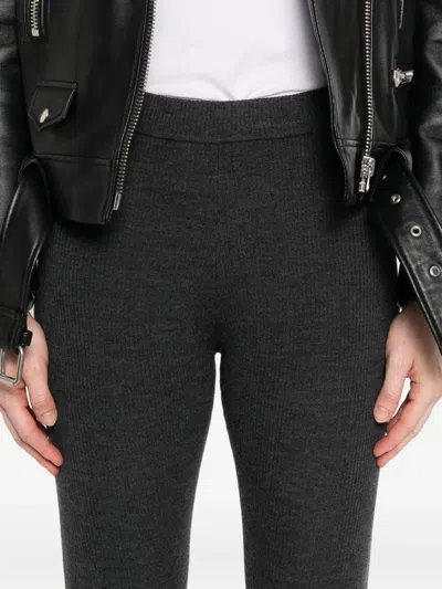 P.a.r.o.s.h Wool Leggings In Black