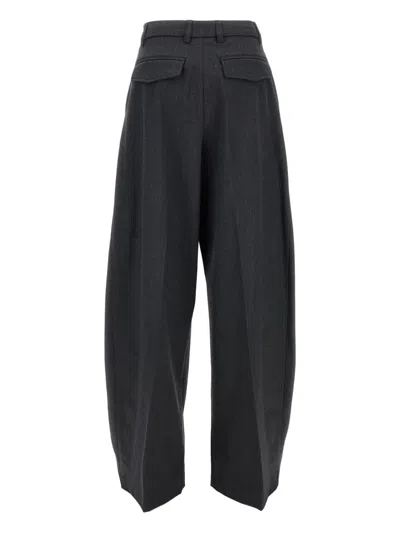 The Latest L-blend Tapered Pants With Dart In Black