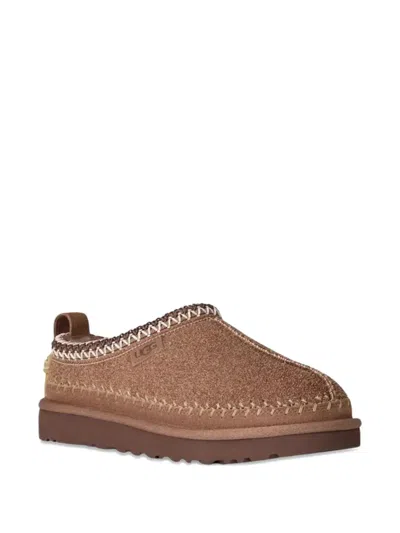Ugg Camel Suede Classic Micro Biarritz Slippers In Brown