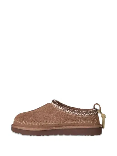 Ugg Camel Suede Classic Micro Biarritz Slippers In Brown