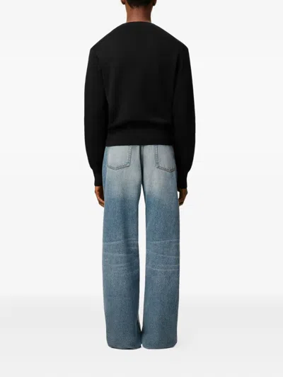 Ami Alexandre Mattiussi Pull Col Rond Ami Paris De Coeur In Black