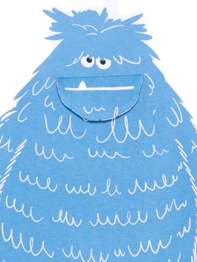 Stella Mccartney White T-shirt For Boy With Yeti Print In White