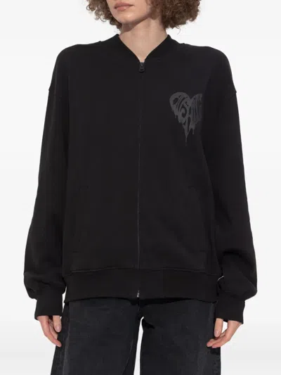 Allsaints Organic Cotton Poster Belle Bomber Jacket In Black