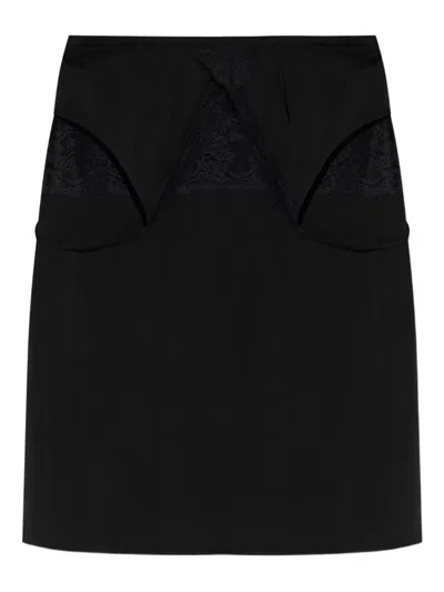 蕾丝拼接迷你吊带裙