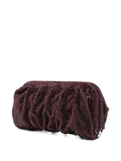 Benedetta Bruzziches Clutch Venus Grande In Tessuto Decorato  Donna In Red