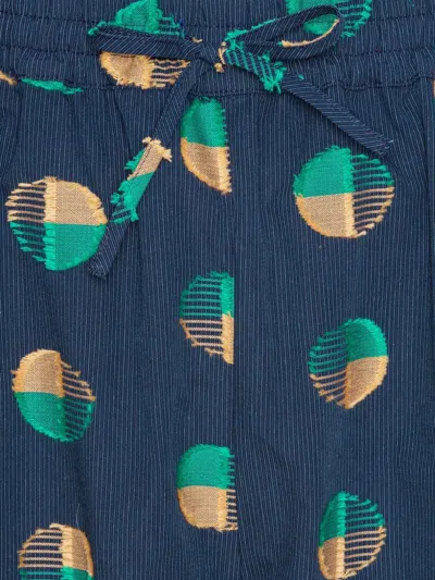 Henrik Vibskov Shants Circular-pattern Drawstring Trousers In Multi