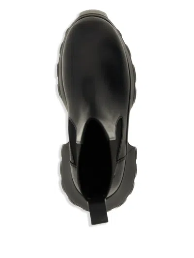 Rick Owens 100mm Beatle Mega Tractor Boots In Black