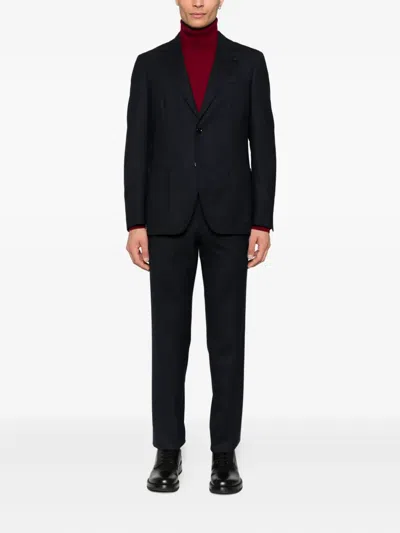 Lardini Two-button Pocket Suit In Blue