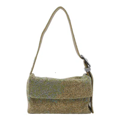 Benedetta Bruzziches Vutty La Mignon Crystal-embellished Shoulder Bag In Green