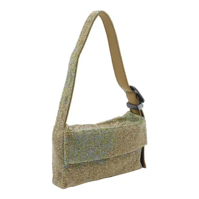 Benedetta Bruzziches Vutty La Mignon Crystal-embellished Shoulder Bag In Green