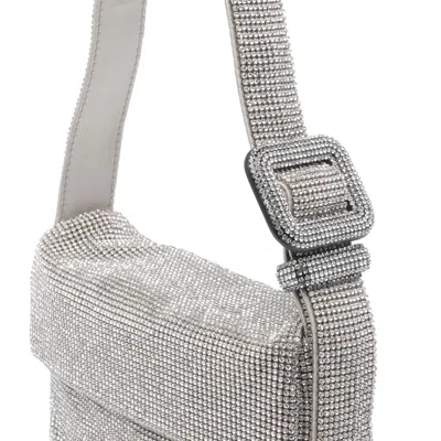 Benedetta Bruzziches Crystal-embellishment Shoulder Bag In Silver