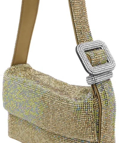Benedetta Bruzziches Vutty La Mignon Crystal-embellished Shoulder Bag In Green