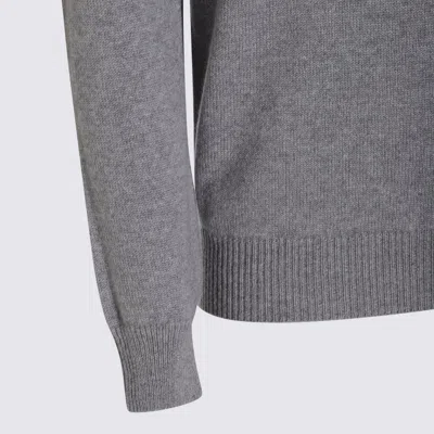 Malo Turtleneck Sweater With Ribbed Cuffs And Hem In Gray
