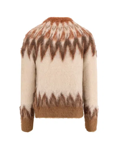 Isabel Marant Étoile Lightweight Textured Knit Sweater With Relaxed Fit In Brown