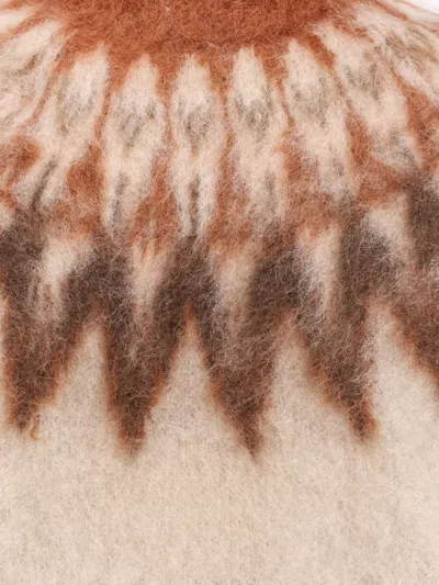 Isabel Marant Étoile Lightweight Textured Knit Sweater With Relaxed Fit In Brown