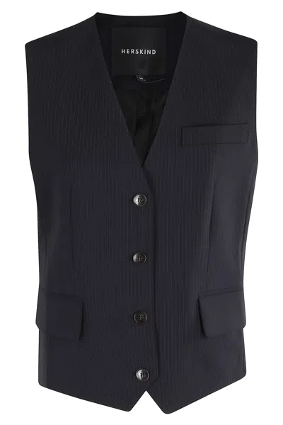 Herskind Atlas Vest In Blue