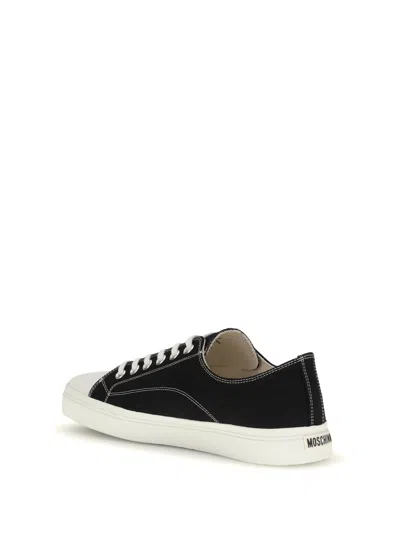 Moschino Edge Sneakers In Black