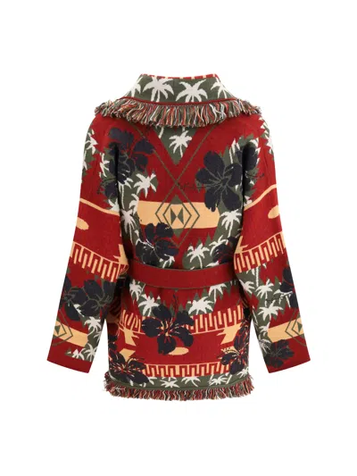 Alanui Hibiscus Bloom Cardigan In Multi