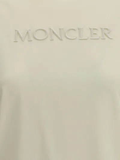 Moncler Logoed T-shirt In Neutral
