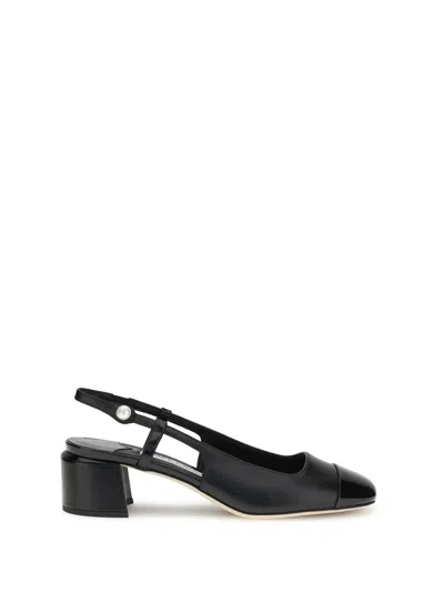 Jimmy Choo Scarpe Con Tacco Elisa In Tessuto Decorato  Donna In Black