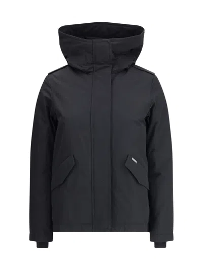 Woolrich Military Jacket In Black