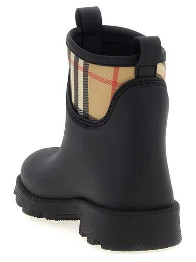 Burberry Women Marsh Stamp Rubber Ankle Boots In Multi
