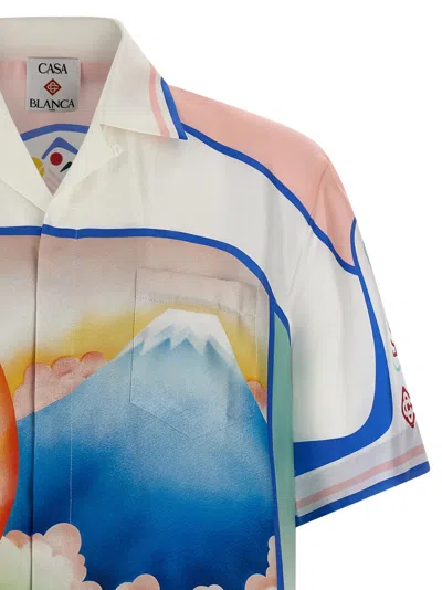 Casablanca 'dream Of Mount Fuji' Shirt In White