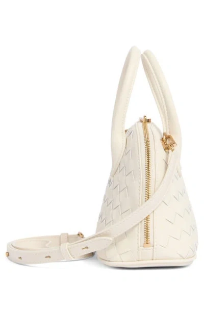 Sam Edelman Margo Mini Woven Satchel Bag In White