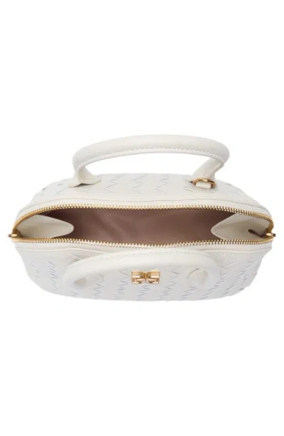 Sam Edelman Margo Mini Woven Satchel Bag In White