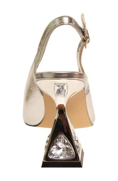 Lady Couture Mistic Slingback Pump In Silver