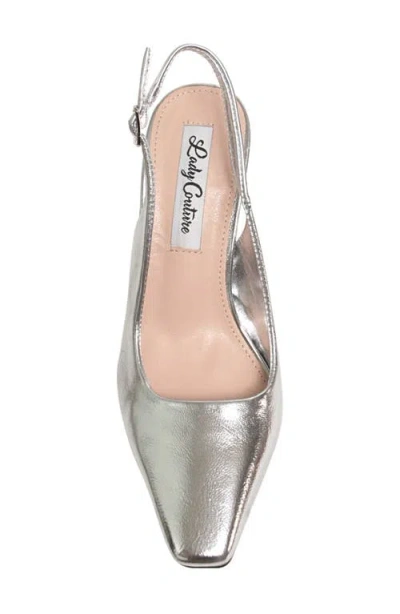 Lady Couture Mistic Slingback Pump In Silver