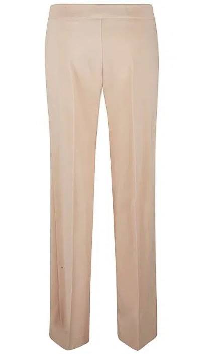 D Exterior Centre-crease Tailored Trousers In Brown