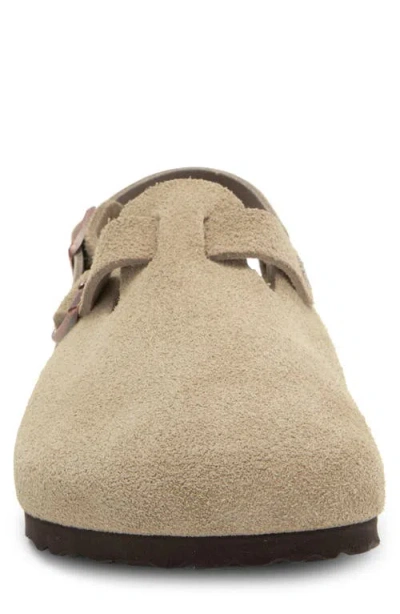 Birkenstock Taupe Suede Tokyo Slipper In Neutrals