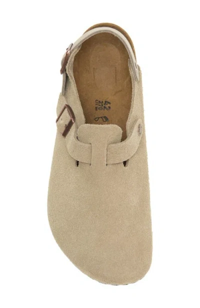 Birkenstock Taupe Suede Tokyo Slipper In Neutrals