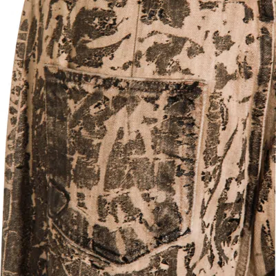 Rick Owens Drkshdw Straight Leg Trousers With Distinctive Print In Gray