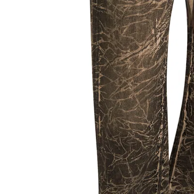 Rick Owens Drkshdw Straight Leg Trousers With Distinctive Print In Gray