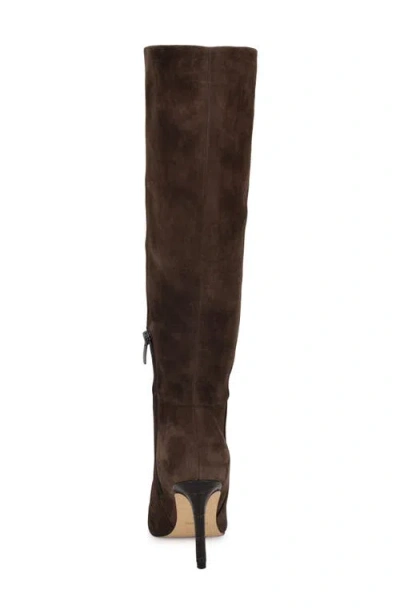 Nine West Wnricky-wc Womens Solid Leather Knee-high Boots In Brown