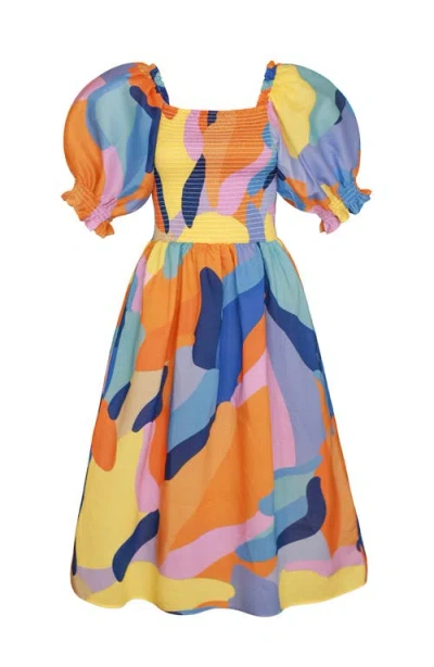 Jessie Zhao New York Women's Tropical Love Smocked Midi Dress In Multi