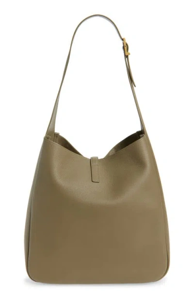 Saint Laurent Large Calfskin Le 5 À 7 Shoulder Bag In Green