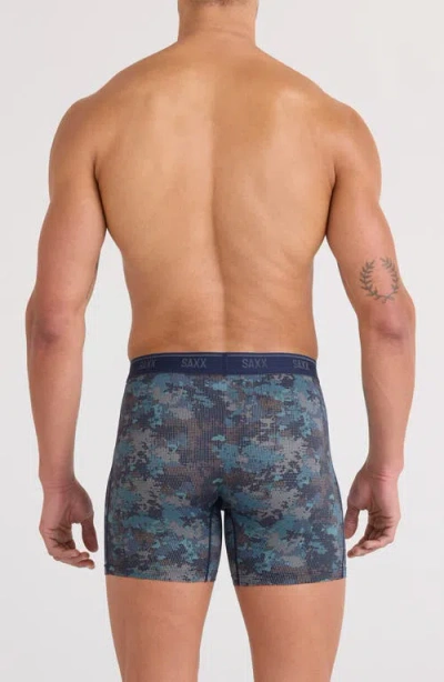 Saxx Assorted 2-pack Quest Quick Dry Mesh Boxer Briefs In Blue