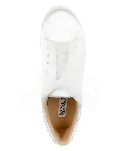 Badgley Mischka Gem Sneakers In White