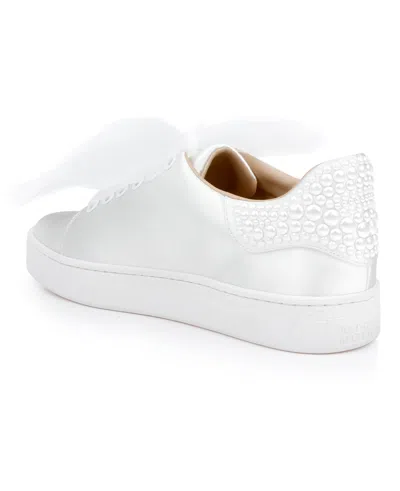 Badgley Mischka Gem Sneakers In White