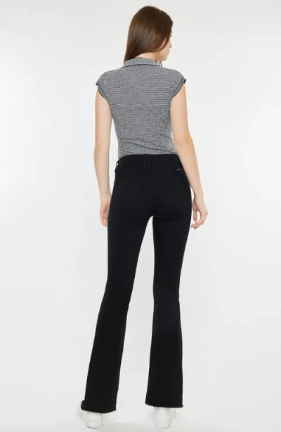 Kancan Brenna Essentials High Rise Bootcut Jeans In Black
